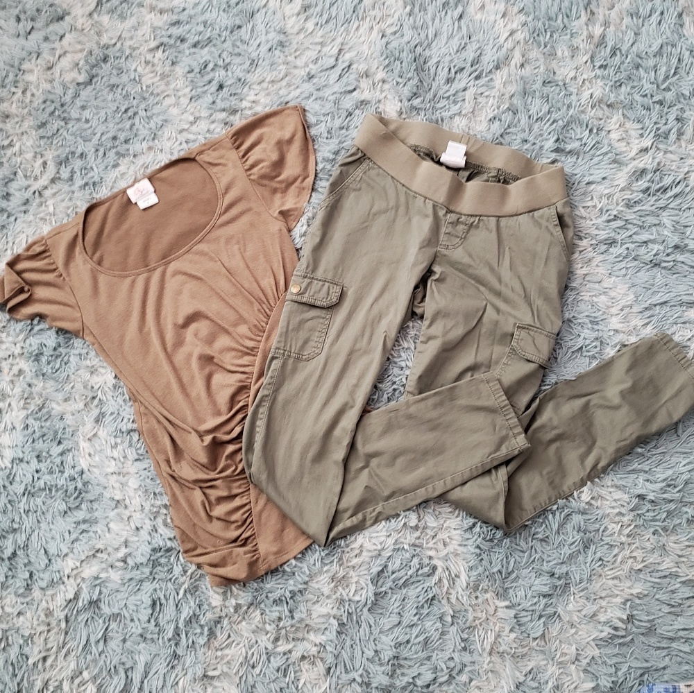 BUNDLE maternity shirt and pants